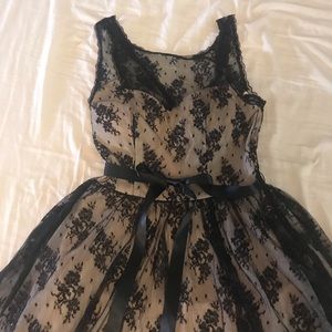 homecoming/formal dress with lace and tulle